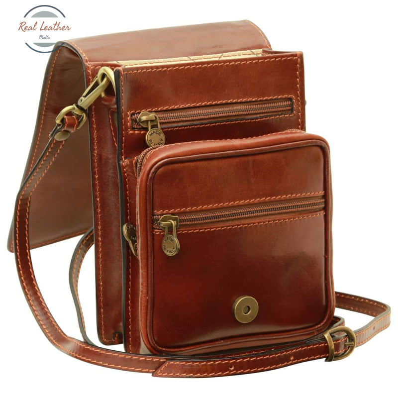 Genuine Leather Shoulder Bag Brown Shoulder Bag