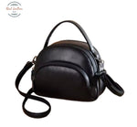 Genuine Leather Soft Cowhide Messenger Bag Black Messenger Bag