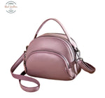 Genuine Leather Soft Cowhide Messenger Bag Lavender Messenger Bag