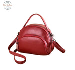 Genuine Leather Soft Cowhide Messenger Bag Red Messenger Bag