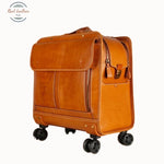 Genuine Leather Universal Trolley Brown Luggage & Bags