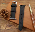 Genuine Leather Watch Straps for Apple Watch (Series 1–10) Black / 38 40 41 S10-42MM