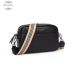 Genuine Leather Women Crossbody Bag Black