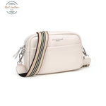 Genuine Leather Women Crossbody Bag White