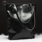 Genuine Leather Women Long Hand Tote Bag