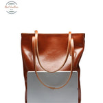 Genuine Leather Women Long Hand Tote Bag