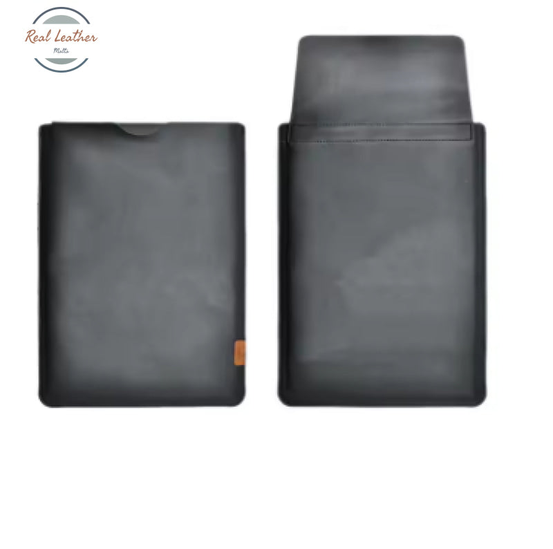 Genuine Ultra-Thin Super Slim Leather Sleeve Pouch Cover for MacBook Pro and Air 13 15 16 Inch M1 MacBook Pro 14 Black