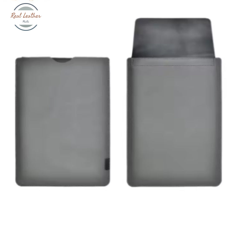 Genuine Ultra-Thin Super Slim Leather Sleeve Pouch Cover for MacBook Pro and Air 13 15 16 Inch M1 MacBook Pro 14 Gray