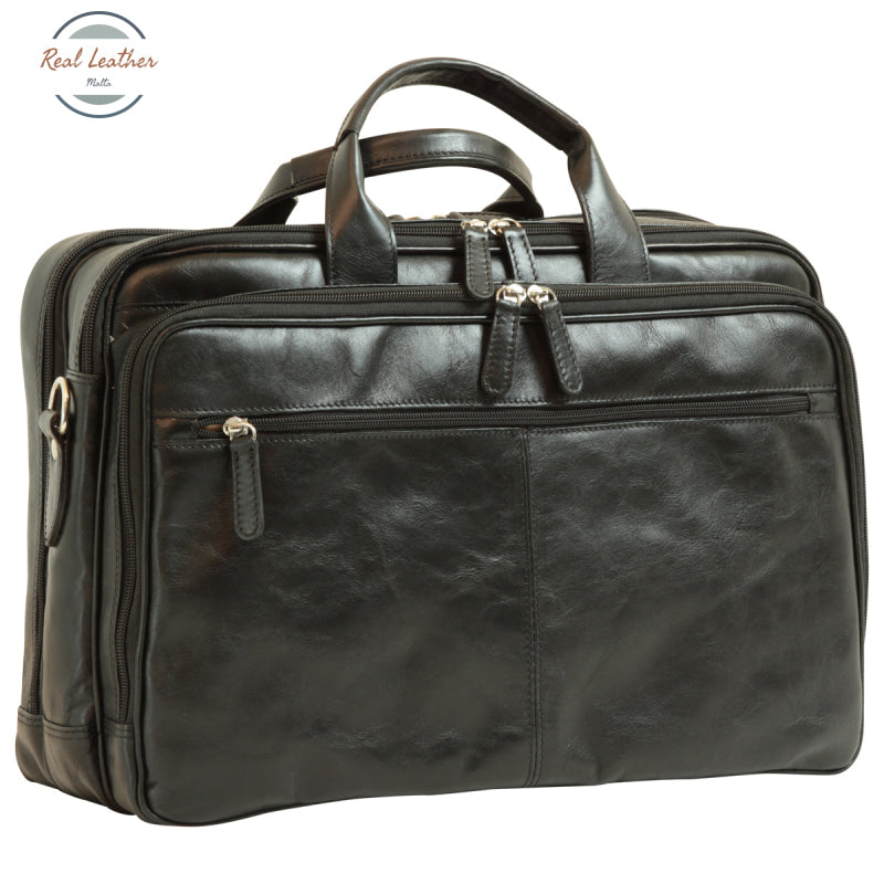 Italian Leather Briefcase Black Briefcase