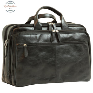 Italian Leather Briefcase Black Briefcase