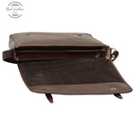 Large leather bag with magnetic closure Messenger Bag
