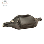 Leather belt pack Black Belt Bag