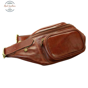 Leather belt pack Brown Belt Bag