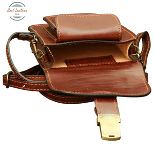Leather Belt Piece Brown Leather Belt Piece
