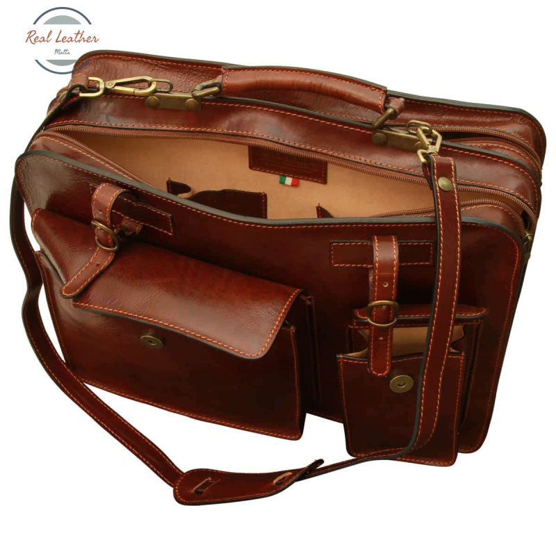 Leather Briefcase Brown Briefcases