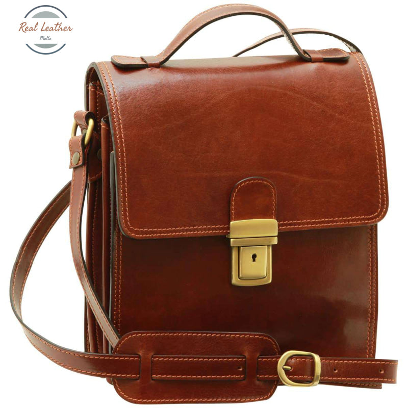 Leather Cross Body Satchel Bag Brown Satchel Bag