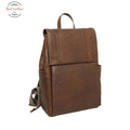 Leather laptop backpack Chestnut Backpack