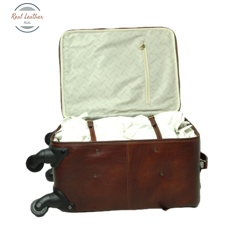 Leather trolley Brown Trolley