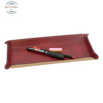 LUSSO Calfskin Leather Desk Tray Red