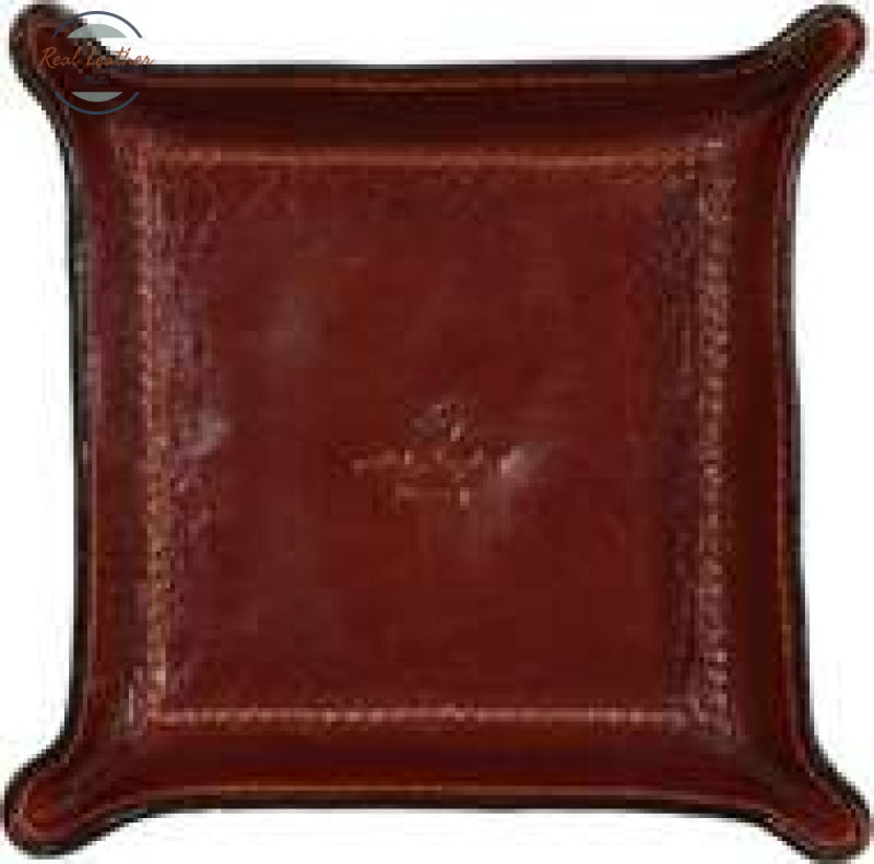 LUSSO Cowhide Leather Desk Tray
