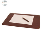 LUSSO Leather Desk Pad Brown