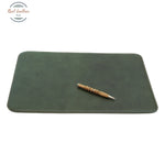 LUSSO Leather Desk Pad Green