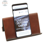 LUSSO Leather iPad and iPhone Stand Brown