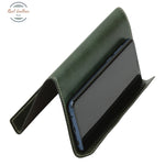 LUSSO Leather iPad and iPhone Stand Green