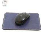 LUSSO Leather Mouse Pad with Leather Backing Blue