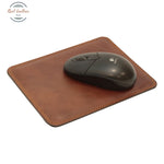 LUSSO Leather Mouse Pad with Leather Backing Brown