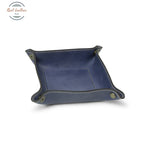 LUSSO Leather Valet Tray Cobalt