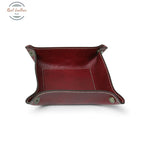 LUSSO Leather Valet Tray Red