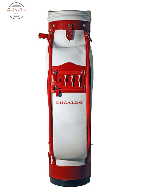 Selective Leather Golf Bag Red/White Golf bag