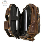 Multifunction Vintage Leather Backpack