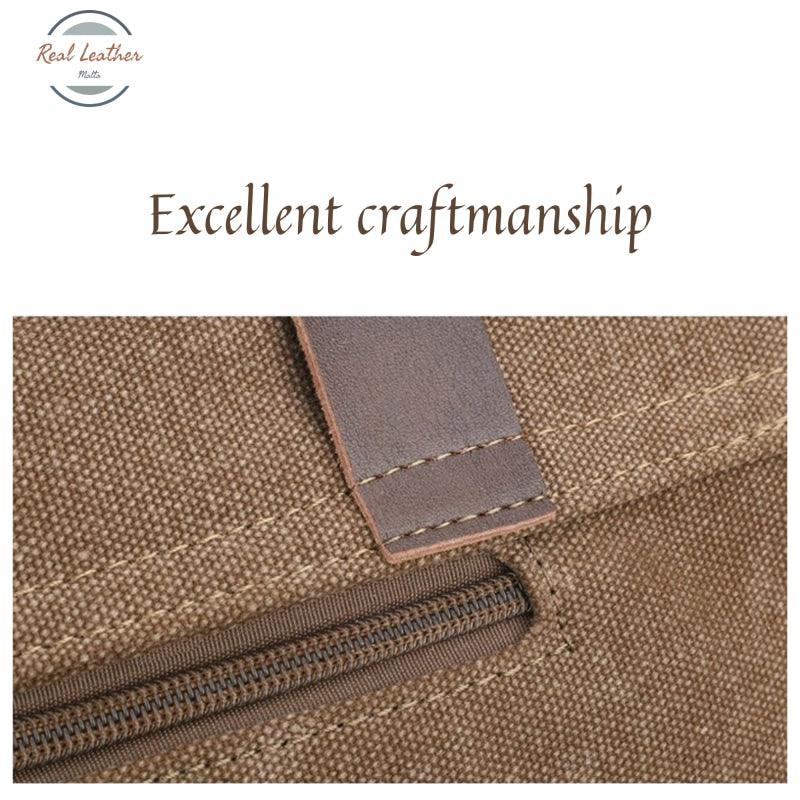 Mens Canvas Retro Style Messenger Bag Bags