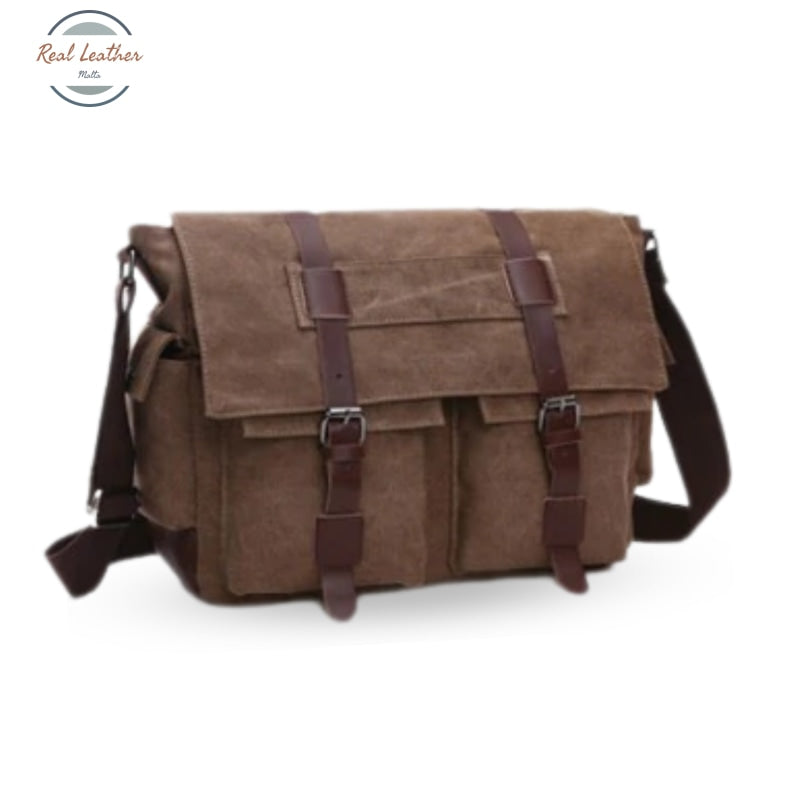 Mens Canvas Retro Style Messenger Bag Bags