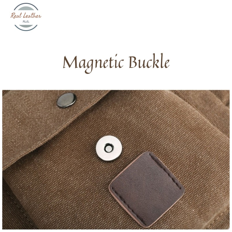 Mens Canvas Retro Style Messenger Bag Bags