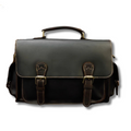 Vintage Style Leather Shoulder Bag / Camera Bag