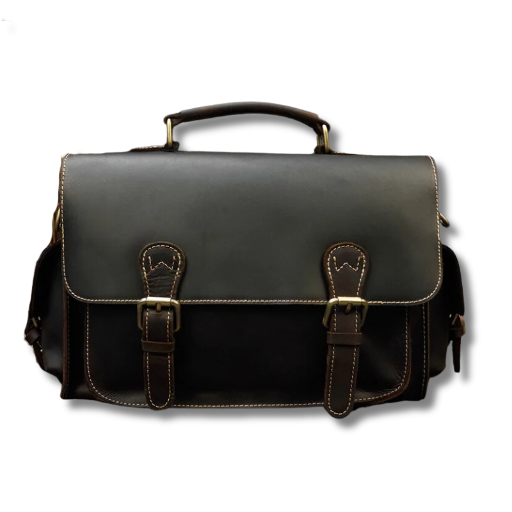 Vintage Style Leather Shoulder Bag / Camera Bag
