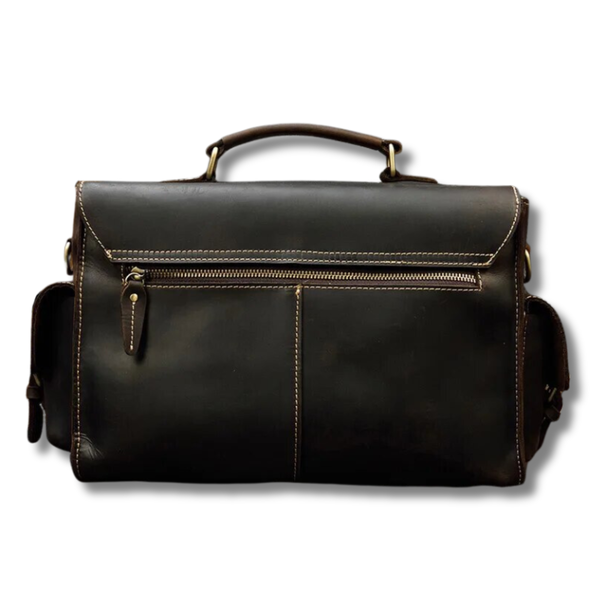 Vintage Style Leather Shoulder Bag / Camera Bag