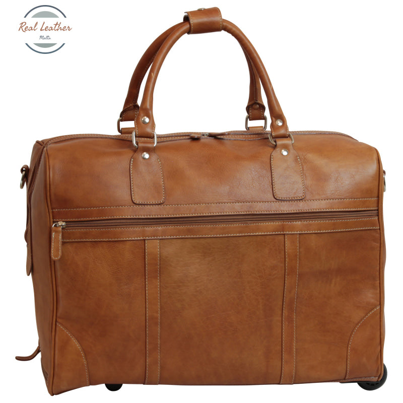 Oiled Calfskin leather duffel bag Colonial Brown Duffel bags