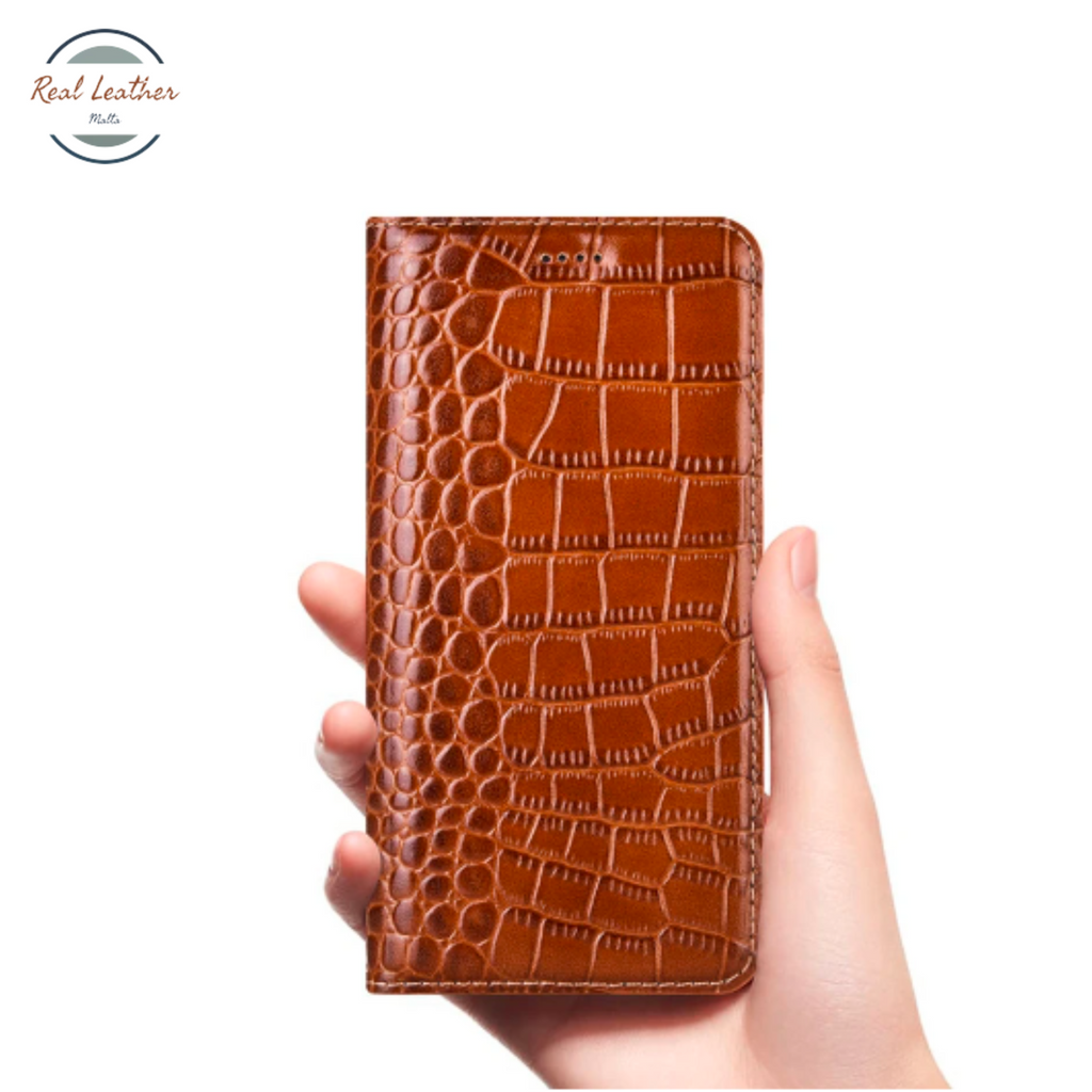 Genuine Leather Flip Case for Samsung A Series