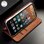 Genuine Leather Flip Case for Samsung A Series