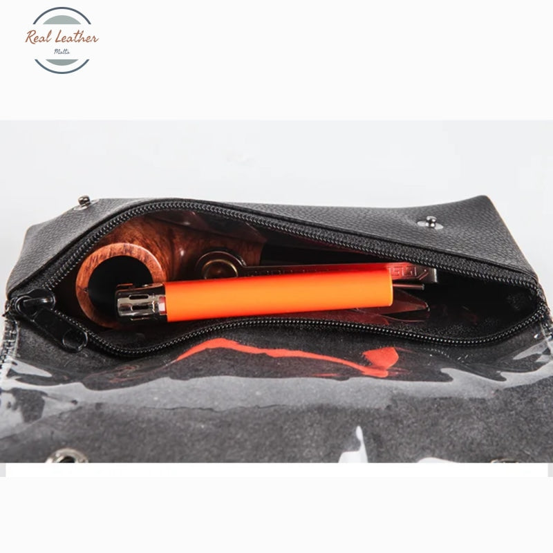 Real Leather Tobacco Case Organizer
