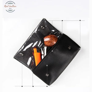 Real Leather Tobacco Case Organizer