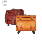 Retro Leather Travel Suitcase Luggage & Bags