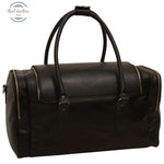 Round Metal Zip Leather Travel Bag Travel bag