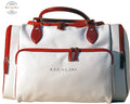 Selective Leather Duffel Bag- R&B Red/White Duffel bag