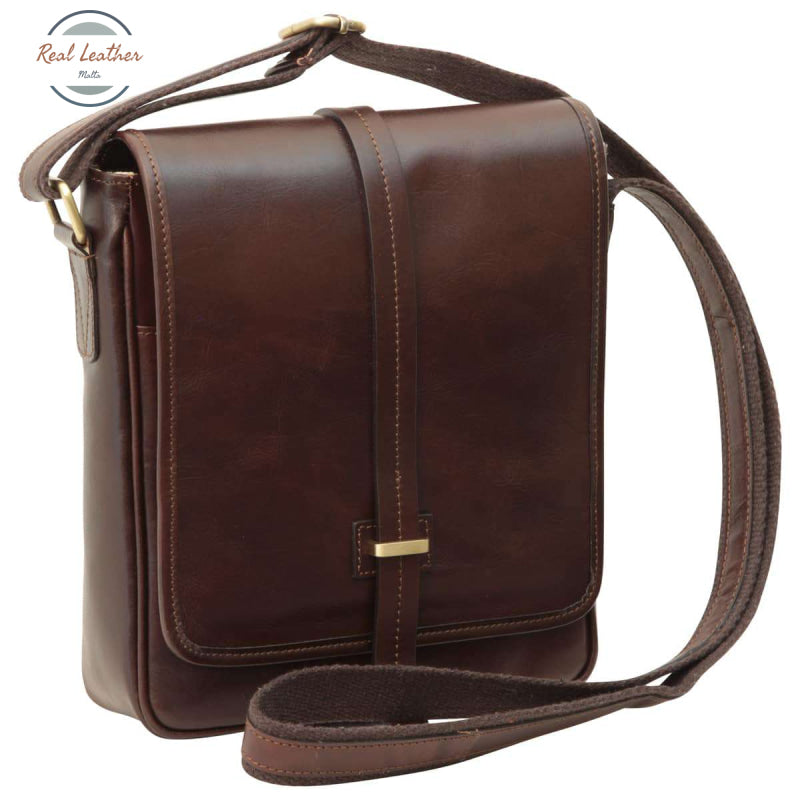 Small leather bag with magnetic closure Messenger Bag