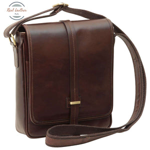 Small leather bag with magnetic closure Messenger Bag